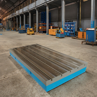 Plate-forme en fonte de haute qualité avec plaque de lit de surface à fentes en T pour les applications de machines d'inspection comprenant un accessoire de support
