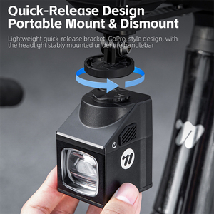 Luz Delantera para Bicicleta WEST BIKING, 5000mAh, Recargable Tipo-C, 2000LM, Haz de Luz Cortado, Control Remoto Inalámbrico, LED, para Bicicleta de Montaña y Carretera - Product Image 5