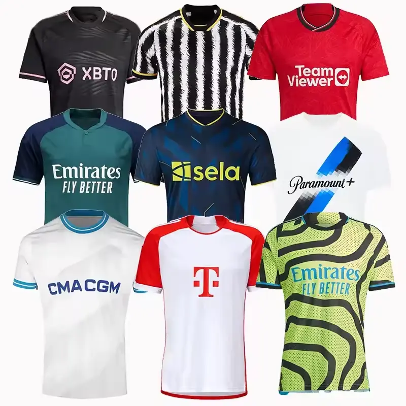 Wholesale 23/24 Football Jersey Round Neck T Shirt Soccer Jerseys Customized Designs Available Club Football Jerseys