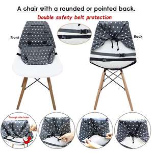Arnés de asiento de seguridad para <span class=keywords><strong>silla</strong></span> alta de bebé portátil para niños pequeños, funda de asiento fácil esencial para viajes de bebé para alimentación infantil - Product Image 5