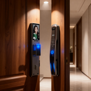 Cerradura Inteligente para Puerta con Control Remoto Tuya, Alta Seguridad, Precio de Fábrica, <span class=keywords><strong>C</strong></span>ámara Wifi, Reconocimiento Facial y de Huellas Dactilares, con Múltiples Idiomas - Product Image 5