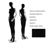 Mannequin féminin de luxe grandeur nature recouvert de velours, forme de robe pour femme, support de mannequin assis/debout avec bras dorés ou argentés pour l'affichage de vêtements