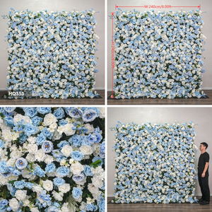 Nueva Innovación Últimos Modelos Pared de Flores de Seda Artificial Ecológica para Decoración de Bodas y Baby Showers - Product Image 3