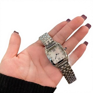 Reloj de Cuarzo de Lujo para Mujer, Correa de Cuero Italiano, Resistente al Agua 10 Bar, Estilo Ronda, Simple, Juvenil, con Puntero - Product Image 1