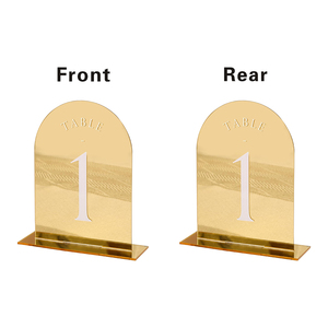 Factory Wholesale 1-15 <strong>Arched</strong> Double-sided Numbers <strong>Wedding</strong> Centerpieces Table <strong>Decorations</strong> Place Cards for Party Supplies - Product Image 3