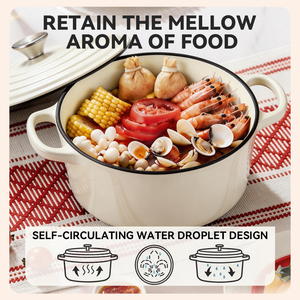 Meilleur équipement de cuisson antiadhésif, batterie de cuisine ronde <span class=keywords><strong>en</strong></span> <span class=keywords><strong>fonte</strong></span>, faitout, <span class=keywords><strong>cocotte</strong></span>, four hollandais émaillé - Product Image 4