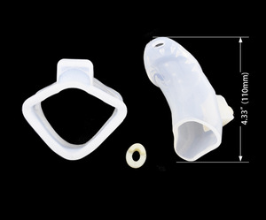 Silicone Bondage Male <strong>Chastity</strong> Device Cock <strong>Cage</strong> with <strong>Spikes</strong> - Product Image 6