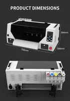 Imprimante DTF tout-en-un MT Color 30 cm A3 avec double tête d'impression XP600 I3200, machine d'impression directe sur film pour T-shirts avec secoueur de poudre