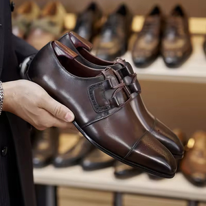 Zapatos Oxford de Vestir para Hombre, Hechos a Mano, de Cuero Genuino, con Punta, Personalizados, Zapatos de Cuero para Hombre que Aumentan la Estatura - Product Image 5