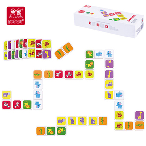 Children Educational Learning <strong>Play</strong> <strong>Set</strong> <strong>Puzzle</strong> Rally Toy Wooden Domino <strong>Game</strong> for Kids - Product Image 6