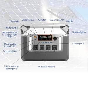 Portable Power Station 3000W 2202Wh <b>Solar</b> <b>Generator</b> With Pure Sine Wave AC Outlets for Home Backup and Off-Grid Eg011Li Portable - Product Image 3