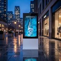 Kiosque Totem LED Extérieur Étanche OEM 10/32/43/49/55/65/75 Pouces 2500 nits, Affichage Numérique LCD sous Windows/Android pour Gare, Station de Bus, Parc