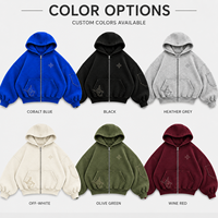 Kaos Hoodie Pria Berkualitas Tinggi, Desainer, Grosir OEM, 100% Katun 450 GSM, Zipper, dan Hoodie