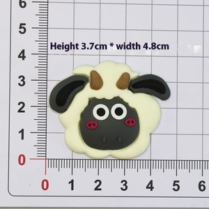 3D Stereo Ít Cừu Bleating Bow PVC Mềm Cao Su Phụ Kiện Giày Trang Trí Vá Chất Liệu Cho Cốc Nước Khăn Giá Lưu Trữ - Product Image 4