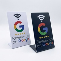 Impresión personalizada NFC Google Review Stand NTAG213 NTAG215 NTAG216 Google Review Tap Card con código QR