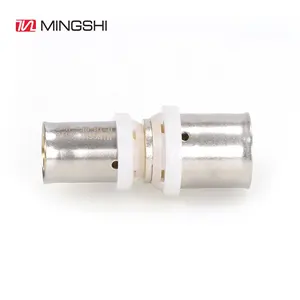 Super Quality WATERMARK CSTB Fitting Pex Multilayer Plumbing Tube Fitting Brass Press Reduced Straight Fitting