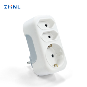 10A 16A 250V UE estándar europeo tres USB carga 3 pines eléctrico 3 salida interruptor protección de seguridad enchufe adaptador - Product Image 2