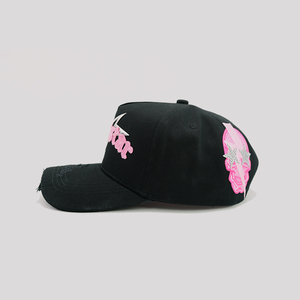 Fabrication de chapeaux Hip Hop de haute qualité noir unisexe réglable Satin daim hommes Bad <span class=keywords><strong>Guy</strong></span> chapeau bord incurvé 5 panneau <span class=keywords><strong>casquette</strong></span> casquettes de Baseball - Product Image 4