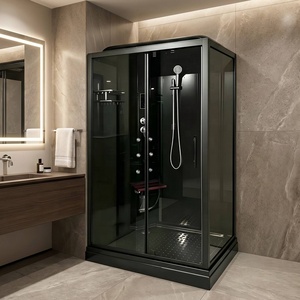 <span class=keywords><strong>Cabine</strong></span> de <span class=keywords><strong>douche</strong></span> complète de conception moderne, fabriquée en Chine, avec verre trempé de 5 mm et porte coulissante, pour la maison et l'hôtel - Product Image 2