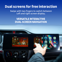 Navigateur GPS Android à double écran tactile avec Android 13, GPS DSP, multimédia et TV. Compatible avec les kits de tableau de bord et les faisceaux de câblage de 9 "/10.1"