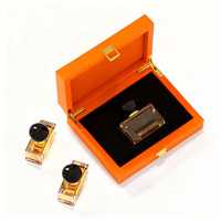 Boîte d'emballage de parfum en bois MDF de luxe avec surface laquée brillante et vernis de cuisson pour flacons d'huiles essentielles et de parfums