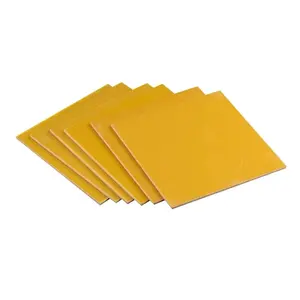 Placa de fibra de vidrio de resina epoxi amarillo, aislamiento de batería de 3240, resistente a altas temperaturas, procesamiento de litio de baquelita