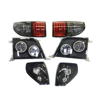 Ensemble de feux arrière et de phares LED rouges ou fumés Maictop pour Toyota Land Cruiser Prado FJ90 LC90 1998-2002, accessoires de voiture