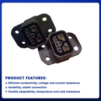 Connecteur EV étanche IP54 pour batterie lithium électrique, port de charge 2+1+5, fiches mâle/femelle en laiton, bornes de câble d'alimentation