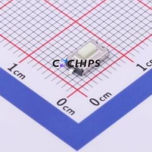 TS-1101-C-W Tactile Switch SMD Switch Single Pole Single Throw Rectangle Button 2.6N Vertical Mount - Product Image 1
