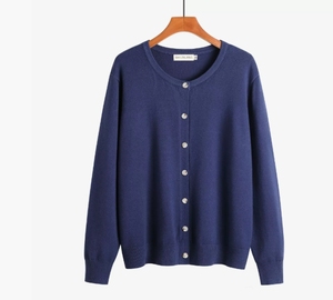 2024 maglione girocollo da donna autunno e inverno <span class=keywords><strong>Cardigan</strong></span> Versatile maglione a maglia morbida e appiccicosa di base - Product Image 5