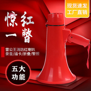 Megáfono Portátil Leigongwang de 35W con Carga Tipo C, Grabación USB y Altavoz, Color Rojo Chino - Product Image 1