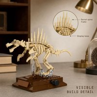 Ensemble de blocs de construction OEM personnalisés Fossile de Spinosaurus – Colonne vertébrale dorsale – Jouet éducatif STEM – Figurines d'action pour enfants – Vente en gros pour musées 57039