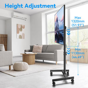 Carrito de <span class=keywords><strong>TV</strong></span> de 26-55 pulgadas Soporte de suelo de <span class=keywords><strong>TV</strong></span> rodante móvil universal - Product Image 2