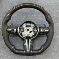 Setir Kulit Serat Karbon Kustom M Sport untuk BMW E90 M3 M4 M5 M6 F06 F10 F15 F16 F20 F30 F31 F32 F33 F34 F36