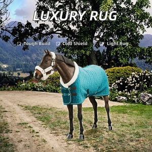 고품질 폴리코튼 & 코튼 경량 기계 빨 완벽한 맞춤 실내 말 쇼 안정적인 러그 - Product Image 2