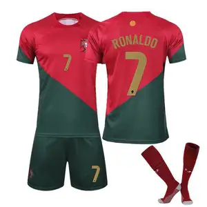 Wellgold Custom sport wear soccer suit full soccer jerseys single set cheap T.shirt football short