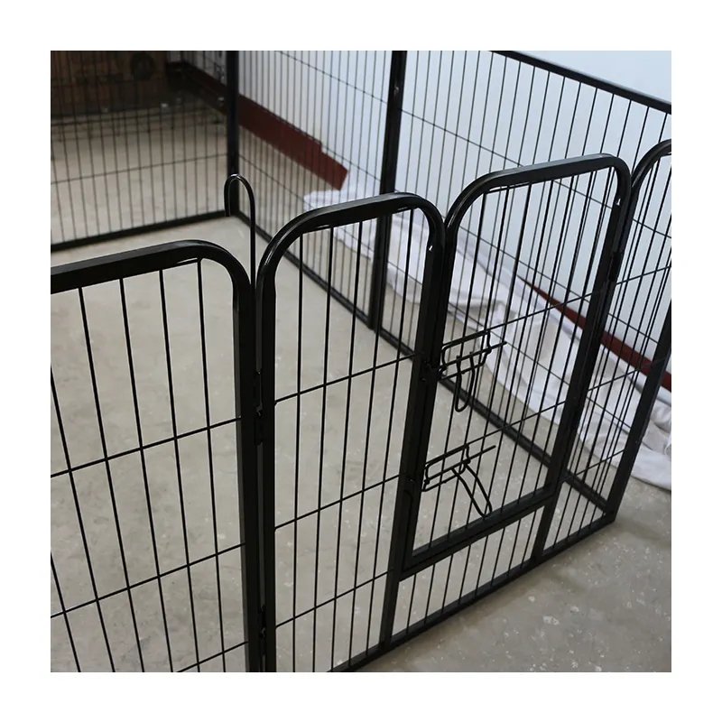 Wholesale 6 Panels Heavy Duty Foldable Detachable Metal Barrier Playpen Kennel Dog Fence Wire Mesh Dog kennel Runs