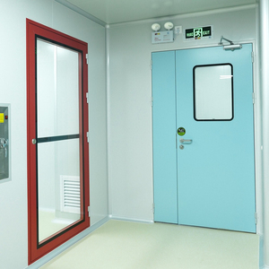 Porta da laboratorio, i tipi di apertura della porta interna includono chiudiporta a vista automatica ad apertura singola, a doppia apertura. - Product Image 3