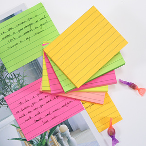 Custom Shapes Cute Sticky Notes School Office Stationery Multicolored Memo <b>Pads</b> With Line - Product Image 2