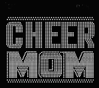 Transferts de strass personnalisés pour T-shirts : Motif « Cheer Mom »