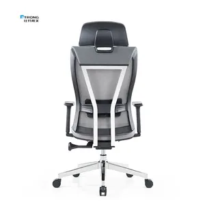 Modern ofis mobilyaları lüks yönetici personeli yüksek file sırtlı döner yönetici ergonomik ofis koltuğu