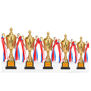 Custom Luxury Gym Competición Real Size Metal Gold World Sports Cup Trofeo Premio Trofeos y medallas Fabricación - Product Image 1