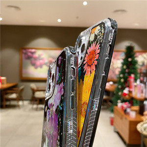 Mơ ba-trong-một nền đen hoa thật điện thoại di động Trường hợp cho iPhone - Product Image 5