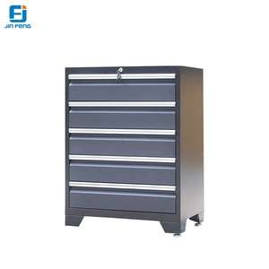Banc de travail modulaire en acier personnalisable JF-WS18 avec 6 tiroirs, design moderne pour atelier, garage, stockage, garantie de 3 ans - Product Image 5