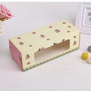 Custom 27.5x11x10cm <b>Wedding</b> Cake Packaging Box Bakery Slice Cup Cake <b>Boxes</b> Made Paper PET UV Advantage Square Shape Embossing - Product Image 1