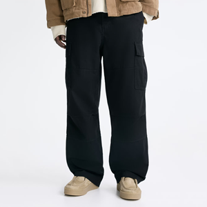 Nuovo Design <span class=keywords><strong>Pantaloni</strong></span> Cargo da <span class=keywords><strong>Uomo</strong></span> in Cotone a Gamba Dritta, Vestibilità Comoda, Vendita all'Ingrosso - Product Image 4