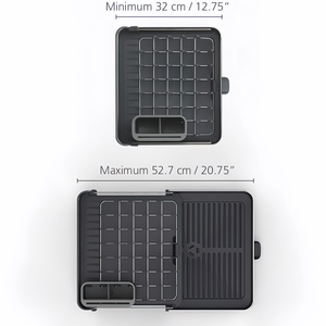 <span class=keywords><strong>Escurridor</strong></span> <span class=keywords><strong>de</strong></span> <span class=keywords><strong>platos</strong></span> extensible para mostrador <span class=keywords><strong>de</strong></span> cocina, base <span class=keywords><strong>de</strong></span> ABS impermeable y marco <span class=keywords><strong>de</strong></span> acero inoxidable - Product Image 5