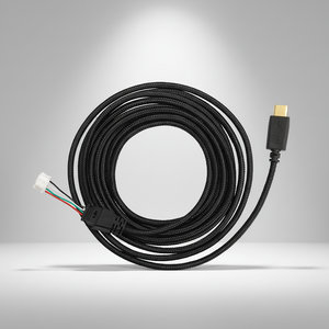 Câble <span class=keywords><strong>audio</strong></span> de remplacement Type-C en cuivre OFC tressé de 2,5 m pour <span class=keywords><strong>casque</strong></span> de jeu ASUS ROG Delta S, Plug and Play, sans soudure, réparation DIY - Product Image 1