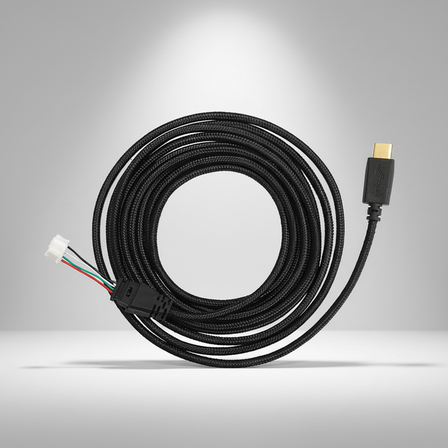 2.5m Braided OFC Copper Type-C Replacement Audio Cable for ASUS ROG Delta S Gaming Headset Plug and Play No Soldering DIY Repair