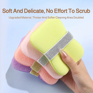 Sac à savon, éponge de bain, boule de bain ménagère, outil de nettoyage, ne se désintègre pas, fleur de bain super douce pour femmes, moussante - Product Image 3